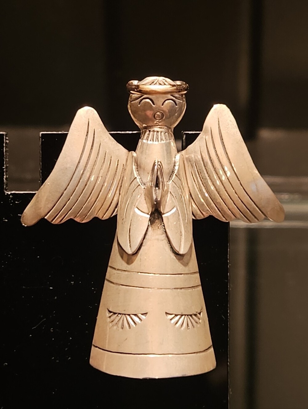 Guardian Angel Solid Sterling 925 Brooch